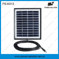 4W Solar Panel 3PCS 1W SMD LED Bulbs Solar Kit with Phone Charger Function (PS-K013)